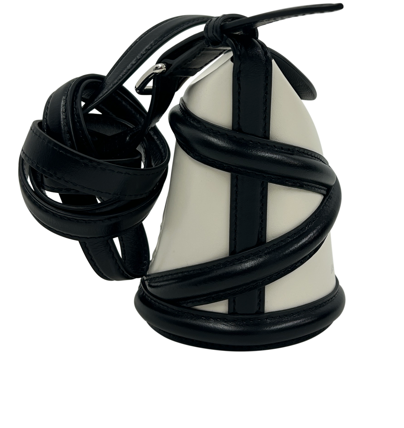 The Curve Bandolera, 250&euro;, Bolso, Blanco/Negro, Animal - Piel, Vista lateral